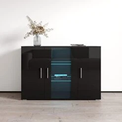 MEBLE FURNITURE & RUGS Soho S7 3D Modular Modern 47" Wide Sideboard Black 13 MEBLE FURNITURE & RUGS Soho S7 3D Modular Modern 47" Wide Sideboard Black -Amazon Store 31zrfv7QdkL. AC