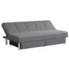 JAHH 3-seat Design Convertible Futon Sofa Bed Adjustable Couch Sleeper W/Two Drawers Grey -Amazon Store 31zus7kcowL