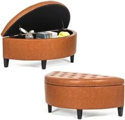 Joveco 43.5" Storage Bench- Velvet Half Moon Ottoman- Tufted Storage Ottoman With Rivet- Half Moon Storage Ottoman- Toy Chests & Storage Bench For Bedroom And Entryway (Gray) 30 Joveco 43.5" Storage Bench- Velvet Half Moon Ottoman- Tufted Storage Ottoman With Rivet- Half Moon Storage Ottoman- Toy Chests & Storage Bench For Bedroom And Entryway (Gray) -Amazon Store 41 43yIZ1uL. AC