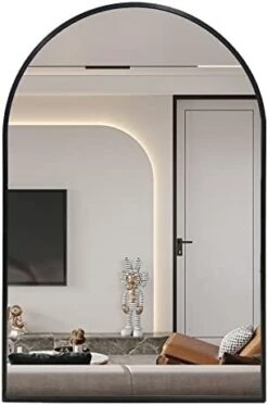 Arched Wall Mirror 20x30 Inch, Black Arched Bathroom Mirror, Vanity Decor Arched Mirror With Metal Frame, Arched Mirror For Entryway, Living Room, Bedroom, Salon -Black Curved Arch Mirror 14 Arched Wall Mirror 20x30 Inch, Black Arched Bathroom Mirror, Vanity Decor Arched Mirror With Metal Frame, Arched Mirror For Entryway, Living Room, Bedroom, Salon -Black Curved Arch Mirror -Amazon Store 41 gh8j5ClL. AC