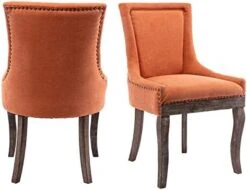 Aoowow Fabric Upholstered Side Chairs Set Of 2, Solid Wood Kitchen Dining Room Chairs With Nailheads Solid Wood Legs (Fabric Beige) 17 Aoowow Fabric Upholstered Side Chairs Set Of 2, Solid Wood Kitchen Dining Room Chairs With Nailheads Solid Wood Legs (Fabric Beige) -Amazon Store 41 tta0qi0L. AC