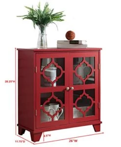 Kings Brand Furniture Red Finish Wood Buffet Cabinet Console Table 11 Kings Brand Furniture Red Finish Wood Buffet Cabinet Console Table -Amazon Store 4102UaSdZ6L