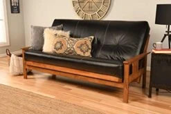 Kodiak Furniture Monterey Futon Set, No Drawers, With Barbados Base And Oregon Trail Black Mattress