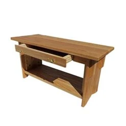 Meditation Bench ~ 14" Tall Personal Altar Table By EarthBench: RED Oak (28" By 11" By 14" Tall)