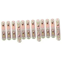 DOITOOL Bed Hinge Bed Headboard Bed Frames Bed Railing Surface Mounted Bed Rail Brackets Bed Frame Hook Brackets Bed Rail Mounting Brackets Headboard Bracket Bed Rail Fasteners Iron 12 Pcs