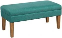 Homepop Home Decor | Upholstered Decorative Storage Ottoman Bench | Ottoman Bench With Storage For Living Room & Bedroom | Decorative Home Furniture, Navy Large 20 Homepop Home Decor | Upholstered Decorative Storage Ottoman Bench | Ottoman Bench With Storage For Living Room & Bedroom | Decorative Home Furniture, Navy Large -Amazon Store 410RweRPZVL. AC