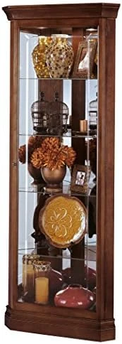 Howard Miller Lynwood Corner Curio Cabinet 680-345 – Windsor Cherry Glass Case With Light 11 Howard Miller Lynwood Corner Curio Cabinet 680-345 – Windsor Cherry Glass Case With Light - Image 9