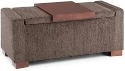 SIMPLIHOME Harrison 36 Inch Wide Square Coffee Table Lift Top Storage Ottoman In Upholstered Slate Grey Tufted Linen Look Fabric For The Living Room, Transitional -Amazon Store 410ubF7YetL. AC