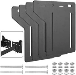 Pearabbit Headboard Brackets For Metal Bed Frame Full To Queen Conversion Kit, Modification Attachment Hardware Adapter (2pack) -Amazon Store 411 MNImQL. AC
