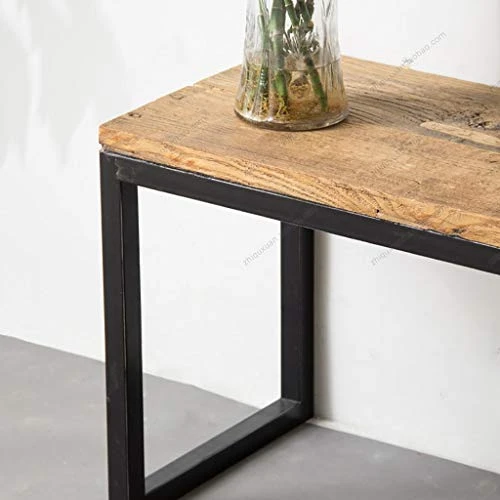 Long Bench, Loft Retro Wrought Iron Shoe Bench, Park Bathroom Mall Promenade Rest Stool (Size : 1003045cm) 7 Long Bench, Loft Retro Wrought Iron Shoe Bench, Park Bathroom Mall Promenade Rest Stool (Size : 1003045cm) - Image 5