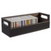 Stock Your Home CD Storage Box, Organizer Shelf For Movie Cases, DVDs, Cassette Tape Display Stand, Disc Holder Can Store Up To 40 CDs, Faux Leather (Brown) -Amazon Store 4112hsZTc7L