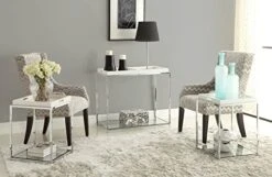 Convenience Concepts Palm Beach Coffee Table With Shelf And Removable Trays, White -Amazon Store 4113i4yP9sL