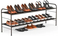 Coonoor 2-Tier Long Shoe Rack Storage For Wide Shoe Shelf Organizer,Black 27 Coonoor 2-Tier Long Shoe Rack Storage For Wide Shoe Shelf Organizer,Black -Amazon Store 4117 dxoLPL. AC