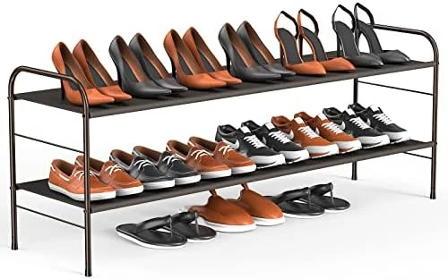 Coonoor 2-Tier Long Shoe Rack Storage For Wide Shoe Shelf Organizer,Black 13 Coonoor 2-Tier Long Shoe Rack Storage For Wide Shoe Shelf Organizer,Black - Image 11