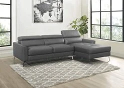 Lexicon Riggi Sectional Sofa Chaise, Gray -Amazon Store 4119ZBR39ZL