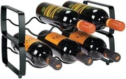 MDesign Metal Steel 3 Bottle Modular Wine Rack Storage Organizer For Kitchen Countertop, Table Top, Pantry, Fridge - Holder For Wine, Beer, Pop/Soda, Water, Stackable - 2 Pack - Matte White 20 MDesign Metal Steel 3 Bottle Modular Wine Rack Storage Organizer For Kitchen Countertop, Table Top, Pantry, Fridge - Holder For Wine, Beer, Pop/Soda, Water, Stackable - 2 Pack - Matte White -Amazon Store 411A1nONEnL. AC