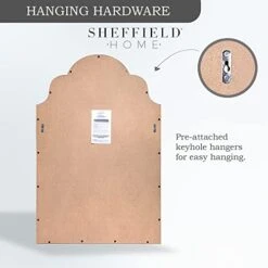 Sheffield Home 27x40 Inch Enchanted Arch Wall Mirror, Mirror For Entryway, Living Room, Bathroom, Distressed Pink 13 Sheffield Home 27x40 Inch Enchanted Arch Wall Mirror, Mirror For Entryway, Living Room, Bathroom, Distressed Pink -Amazon Store 411L9GiXIzL