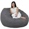 FUGU Bean Bag Chair, Premium Foam Filled 4 XL, Protective Liner Plus Removable Machine Wash Grey Cover 2 FUGU Bean Bag Chair, Premium Foam Filled 4 XL, Protective Liner Plus Removable Machine Wash Grey Cover -Amazon Store 411Q96BHNnL