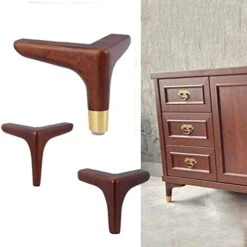 4 Pack Woodenniture Legs, Replacement Solid Wooden Sofa Legs, Sofa Wooden Feet, For Table Dresser Cabinets Cupboard Sofa Stool, Can Bear 600 Kg/a/138Mm -Amazon Store 411YSFhhsjL