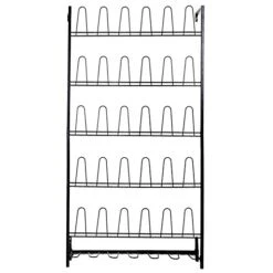 MyGift Black Metal Wall Mounted Boots And Shoe Rack, 18 Pair Entryway Shoe Storage Organizer Stand 11 MyGift Black Metal Wall Mounted Boots And Shoe Rack, 18 Pair Entryway Shoe Storage Organizer Stand -Amazon Store 411uxIvJgzL