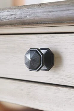 Signature Design By Ashley Bolanburg Farmhouse Counter Height Dining Room Table, White & Brown -Amazon Store 412Ebrh1zwL