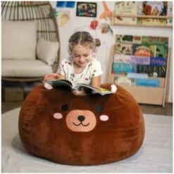 Furry Bean Bag Cover, Faux Fur Bean Bag Chair Cover For Kids, Teens And Adults 32x32x18in (Pinky Cat) 18 Furry Bean Bag Cover, Faux Fur Bean Bag Chair Cover For Kids, Teens And Adults 32x32x18in (Pinky Cat) -Amazon Store 412L GcJ6GL. AC