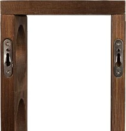 Rustic State Sonoma Wall Mounted Wood Vertical Wine Rack Holder Storage Shelf Organizer For 4 Bottles - Home, Kitchen, Dining Room Bar Décor - Walnut -Amazon Store 412Q4FXaEVL