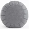 C COMFORTLAND Unstuffed Faux Suede Ottoman Pouf, Round Foot Rest Poof Ottomans, Floor Foot Stool Poufs, Bean Bag Chair Cover With Storage For Living Room, Bedroom, Or Wedding Gifts Grey -Amazon Store 412X0cIuslL