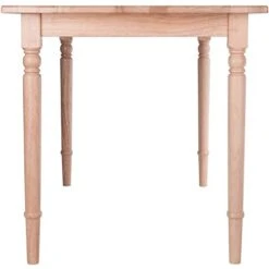 Pemberly Row 47" Transitional Solid Wood Dining Table In Natural -Amazon Store 412u4cK0xCL