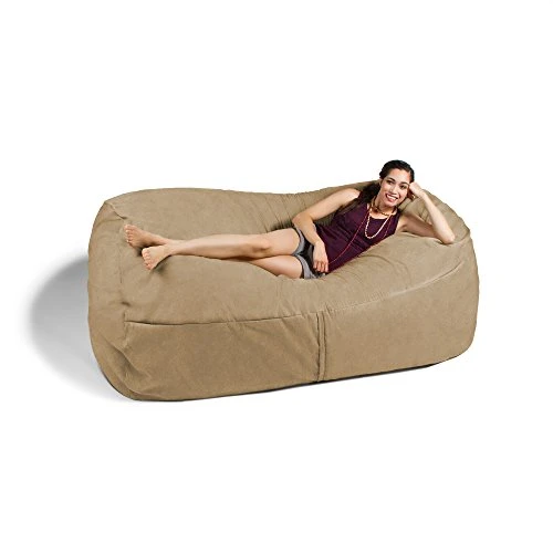Jaxx 7 Foot Giant Bean Bag Sofa, Camel 4 Jaxx 7 Foot Giant Bean Bag Sofa, Camel - Image 2