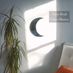 Lunar Sol - Crescent Moon Mirror %100 Real Glass Moon Decor - Chic And Celestial Boho Room Decor For Bedroom Aesthetic, Home Or Apartment - Cute Mirrors - Urban Room Decor 11 Lunar Sol - Crescent Moon Mirror %100 Real Glass Moon Decor - Chic And Celestial Boho Room Decor For Bedroom Aesthetic, Home Or Apartment - Cute Mirrors - Urban Room Decor -Amazon Store 412xHTGqgjL