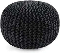Pouf Ottoman - Hand Knitted Macrame Ottoman Pouf, Large Pouf Ottoman Foot Rest For Couch, 100% Cotton Cord, Poufs For Living Room, Floor Pouf Ottoman - 20 Diameter X 14 Height - Pure Natural 24 Pouf Ottoman - Hand Knitted Macrame Ottoman Pouf, Large Pouf Ottoman Foot Rest For Couch, 100% Cotton Cord, Poufs For Living Room, Floor Pouf Ottoman - 20 Diameter X 14 Height - Pure Natural -Amazon Store 41345RY87BL. AC