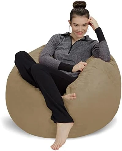 Sofa Sack Bean Bag Chair: 3' Memory Foam Furniture Bean Bag - Medium Sofa With Soft Micro Fiber Cover - Yellow 6 Sofa Sack Bean Bag Chair: 3' Memory Foam Furniture Bean Bag - Medium Sofa With Soft Micro Fiber Cover - Yellow - Image 4