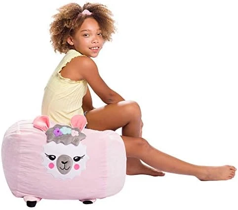 Posh Creations Large Bean Bag Soft Cozy Animal Chair For Bedrooms, Kids Lounger, Large-24 Inch, Chevron Green And White (sdfds) 14 Posh Creations Large Bean Bag Soft Cozy Animal Chair For Bedrooms, Kids Lounger, Large-24 Inch, Chevron Green And White (sdfds) - Image 12