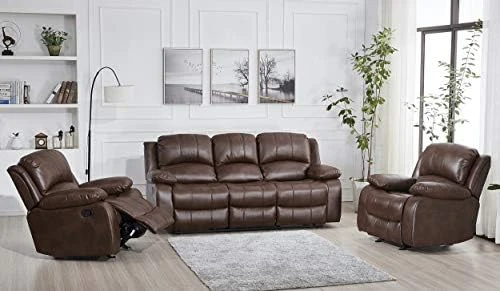 Betsy Furniture 2PC Bonded Leather Recliner Set Living Room Set, Sofa, Loveseat 8018 (Brown, Living Room Set 3+2) 10 Betsy Furniture 2PC Bonded Leather Recliner Set Living Room Set, Sofa, Loveseat 8018 (Brown, Living Room Set 3+2) - Image 8