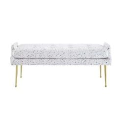 TOV Furniture Eileen Modern Velvet Upholstered Button Tufted Entryway Bench, 35.4", Terrazo 9 TOV Furniture Eileen Modern Velvet Upholstered Button Tufted Entryway Bench, 35.4", Terrazo -Amazon Store 413frZjCarL