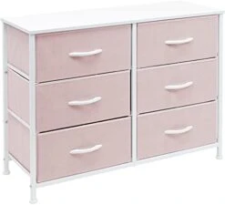 Sorbus Dresser With 6 Drawers - Furniture Storage Tower Unit For Bedroom, Hallway, Closet, Office Organization - Steel Frame, Wood Top, Easy Pull Fabric Bins (Pastel/White) 18 Sorbus Dresser With 6 Drawers - Furniture Storage Tower Unit For Bedroom, Hallway, Closet, Office Organization - Steel Frame, Wood Top, Easy Pull Fabric Bins (Pastel/White) -Amazon Store 413uIxXkgwS. AC