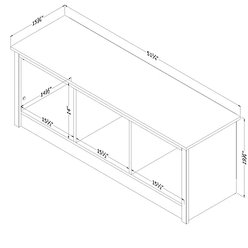 South Shore Toza Mudroom Bench With Storage, Natural Walnut 4 South Shore Toza Mudroom Bench With Storage, Natural Walnut - Image 2