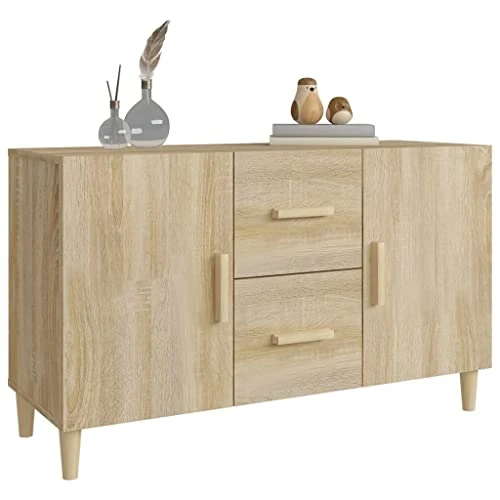 Youuihom Sideboard Living Room Decorative Furniture Decorative Cabinets Kitchen Storage Cabinets Sonoma Oak 39.4"x14.2"x23.6" Engineered Wood Suitable For Office, Home, Garage, Dining Room 8 Youuihom Sideboard Living Room Decorative Furniture Decorative Cabinets Kitchen Storage Cabinets Sonoma Oak 39.4"x14.2"x23.6" Engineered Wood Suitable For Office, Home, Garage, Dining Room - Image 6