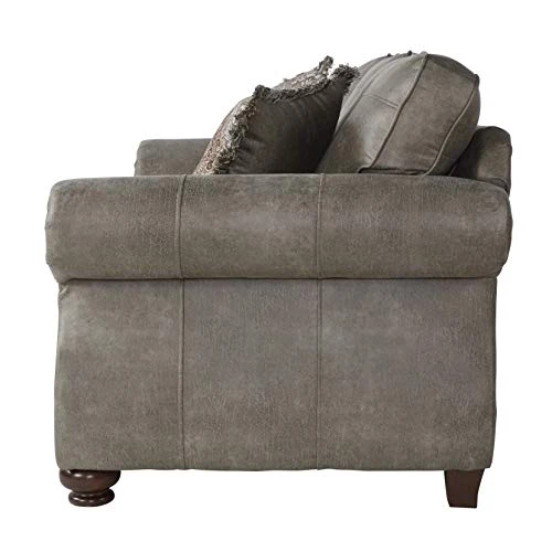 Roundhill Furniture Leinster Love Seats, Gray 4 Roundhill Furniture Leinster Love Seats, Gray - Image 2