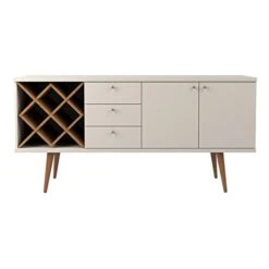 Manhattan Comfort Utopia Sideboard Buffet Stand, Off Off White And Maple Cream -Amazon Store 414ffM12PPL