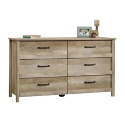 Sauder Cannery Bridge 6-Drawer Dresser, Lintel Oak Finish -Amazon Store 414g7s16scL