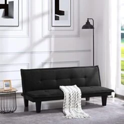 Eafurn Upholstered Modern Convertible Folding Futon Sofa Bed For Compact Living Space, Apartment, Dorm, Bonus Room, 65.3" W X 30" D X 29" H, Green A -Amazon Store 414o7A6X9ML. AC