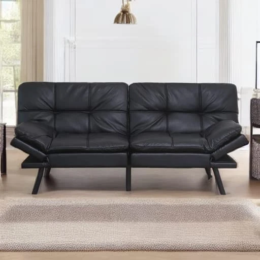 KCROEVUW Modern Folding Futon Sofa Bed, Memory Foam Sleeper Couch, Convertible Futon Frame For Studio, Apartment, Office, Dorm, Easy Assembly (Black) 8 KCROEVUW Modern Folding Futon Sofa Bed, Memory Foam Sleeper Couch, Convertible Futon Frame For Studio, Apartment, Office, Dorm, Easy Assembly (Black) - Image 6