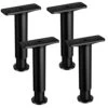 Uonlytech 4pcs Bed Support Frame Adjustable Stand Bed Support Replacement Sofa Replacement Legs Bed Frame Legs Replacement Plastic Steel Black Bed Support Legs Adjustable Bed Parts Bed Legs
