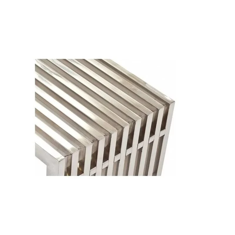 GENERIC Large Bench Solid Mid-Century Modern Metal Polished 6 GENERIC Large Bench Solid Mid-Century Modern Metal Polished - Image 4