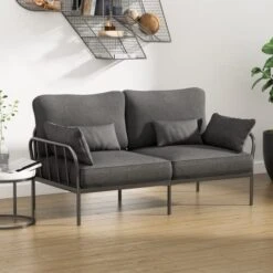 DUESI 71'' Modern Loveseat Furniture, Small Couches For Living Room With 2 Cushions, Steady Steel Framework, Metal Sofa Couches For Living Room, Easy Assembly, 650 LB Capacity(Deep Grey) 13 DUESI 71'' Modern Loveseat Furniture, Small Couches For Living Room With 2 Cushions, Steady Steel Framework, Metal Sofa Couches For Living Room, Easy Assembly, 650 LB Capacity(Deep Grey) -Amazon Store 4153MuHgc8L