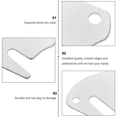 DECHOUS 6 Pcs Conversion Construction Hook Replacement Or Rail Universal Iron Home Hinge Parts Bed Beds Modification Fittings Fitting For Attachment Plates Supplies Wooden Plate Bedroom 4 DECHOUS 6 Pcs Conversion Construction Hook Replacement Or Rail Universal Iron Home Hinge Parts Bed Beds Modification Fittings Fitting For Attachment Plates Supplies Wooden Plate Bedroom - Image 2