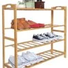 Bamboo Shoe Rack 4 Tier Shoe Organizer For Closet Entryway Shoe Shelf For Home 31.5 Inch Natural Bamboo 1 Bamboo Shoe Rack 4 Tier Shoe Organizer For Closet Entryway Shoe Shelf For Home 31.5 Inch Natural Bamboo -Amazon Store 415LuFAGJ9S
