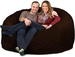 ULTIMATE SACK 6000 (6 Ft.) Bean Bag Chair Cover In Multiple Colors: Cover ONLY. (6000, Navy Suede) -Amazon Store 415QPpQn8SL. AC
